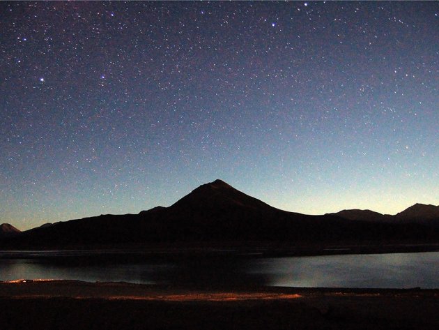 Laguna Blanca at night, Bolivia